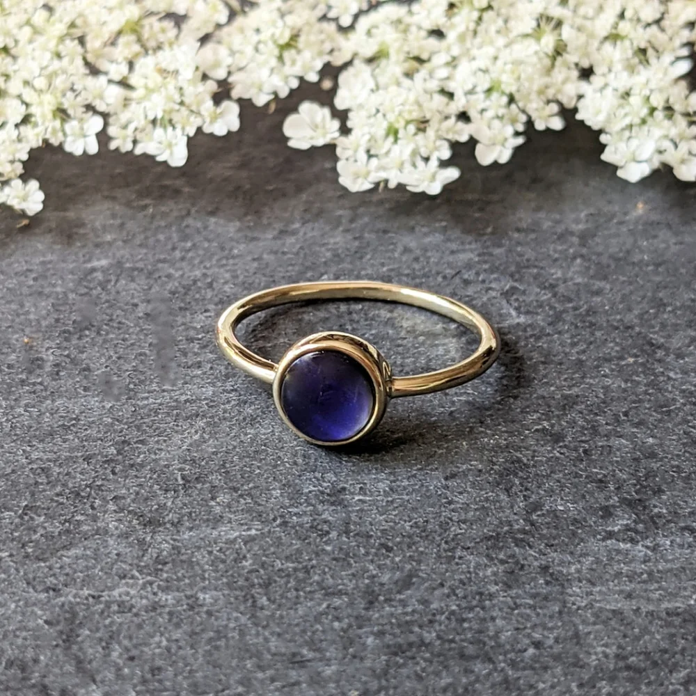 🦋LAST🦋 NWT Honeycat Jewelry 18k Gold Plated Mini Mood Ring, Size 6